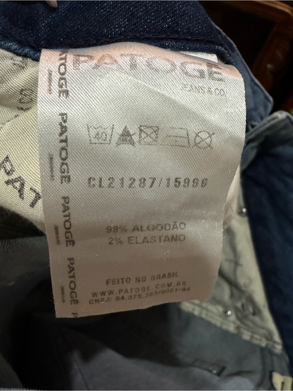Patogê Brazilian Flare Jeans Light Wash Denim 44 - Picture 9 of 10